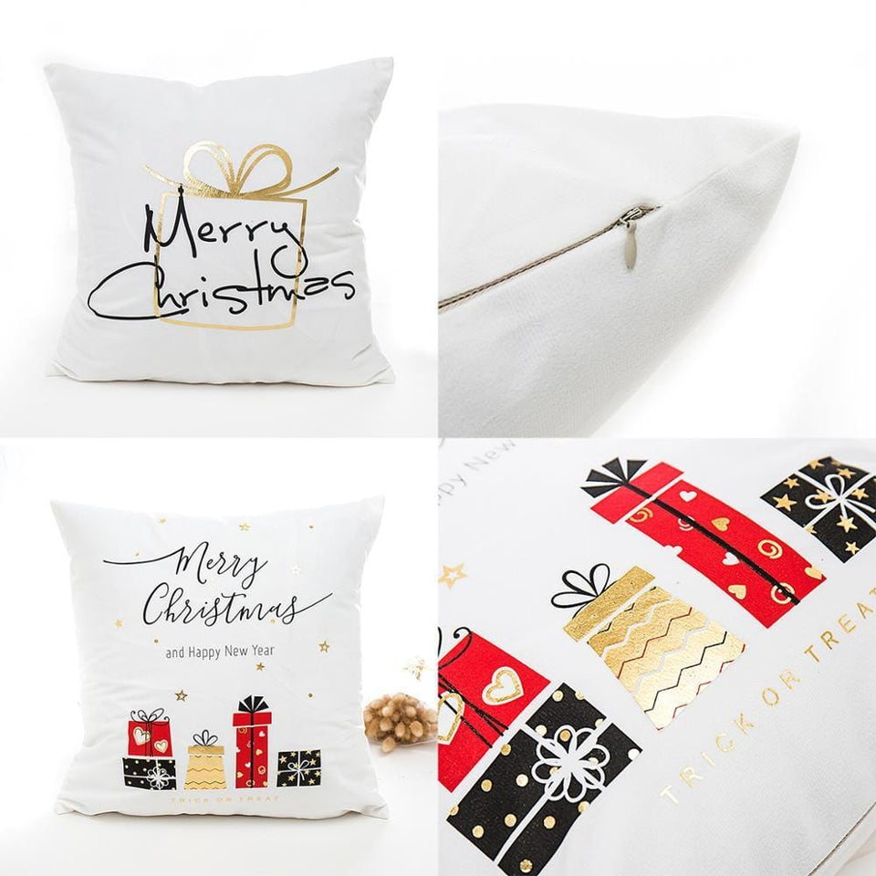 Christmas Pillow Covers (Pearl White)