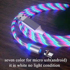 Luminous Flow Magnetic charging Cable