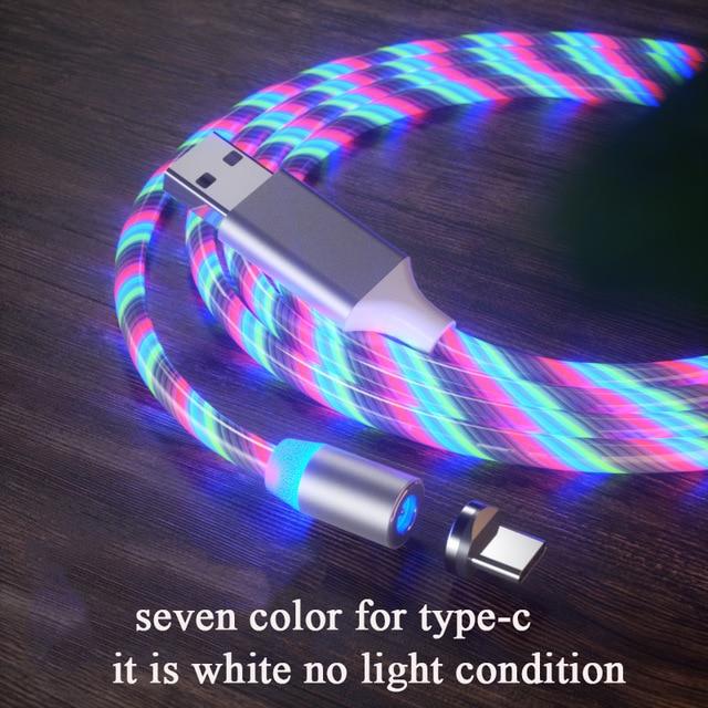 Luminous Flow Magnetic charging Cable