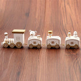 Christmas wooden train